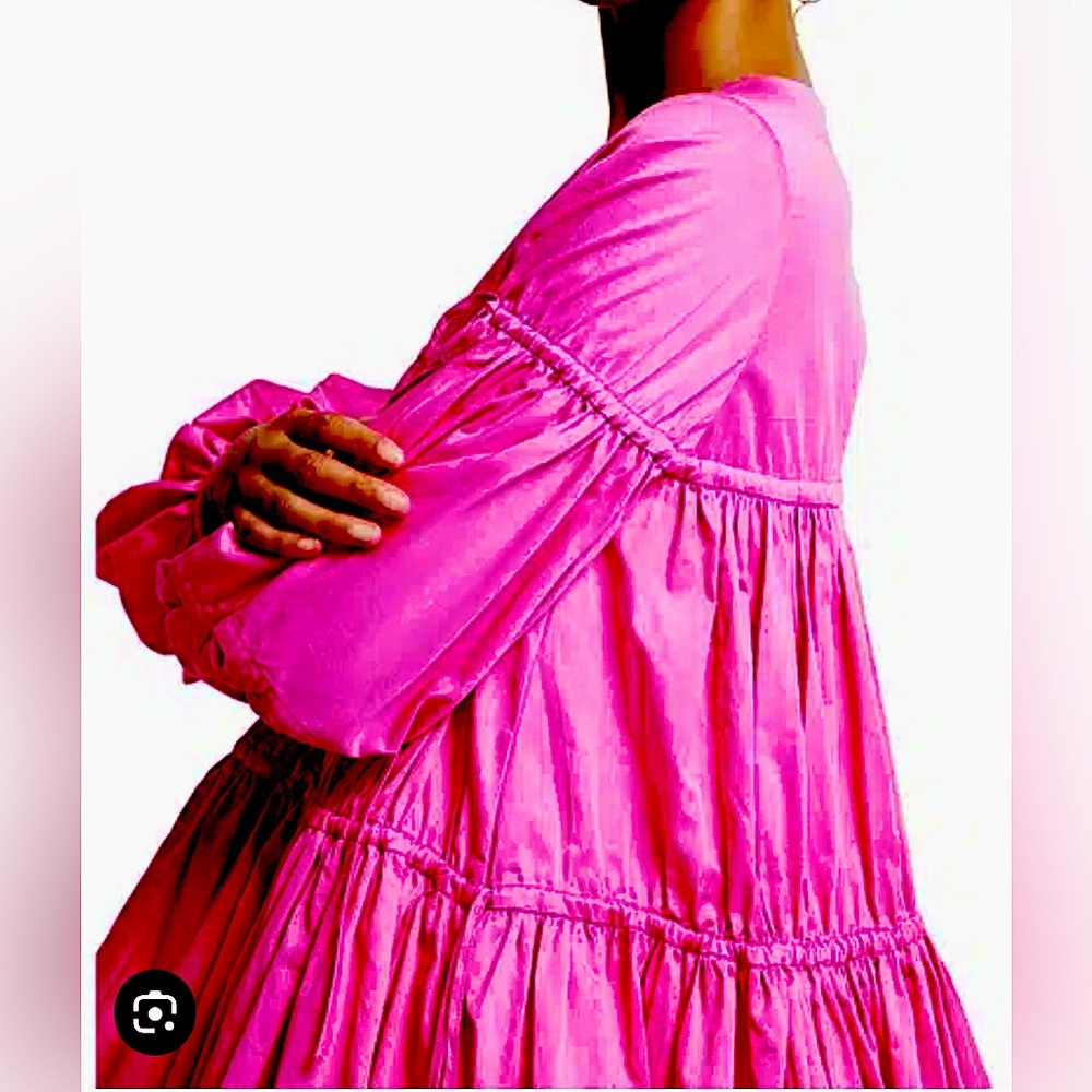 Aje Pink Fuchsia Overture Gathered Smock Dress- brand new with tags, never worn
